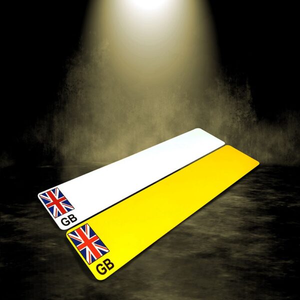 Oblong 520x111mm Nikkalite reflectives - GB Badge