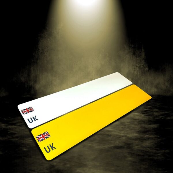 Oblong 520x111mm Nikkalite reflectives - UK Badge