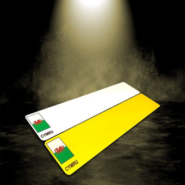 Oblong 520x111mm Nikkalite reflectives - CYMRU Badge